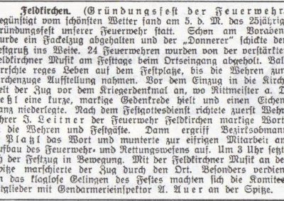 Geschichte-Zeitungsausschnitt-1925-Gründungsfest